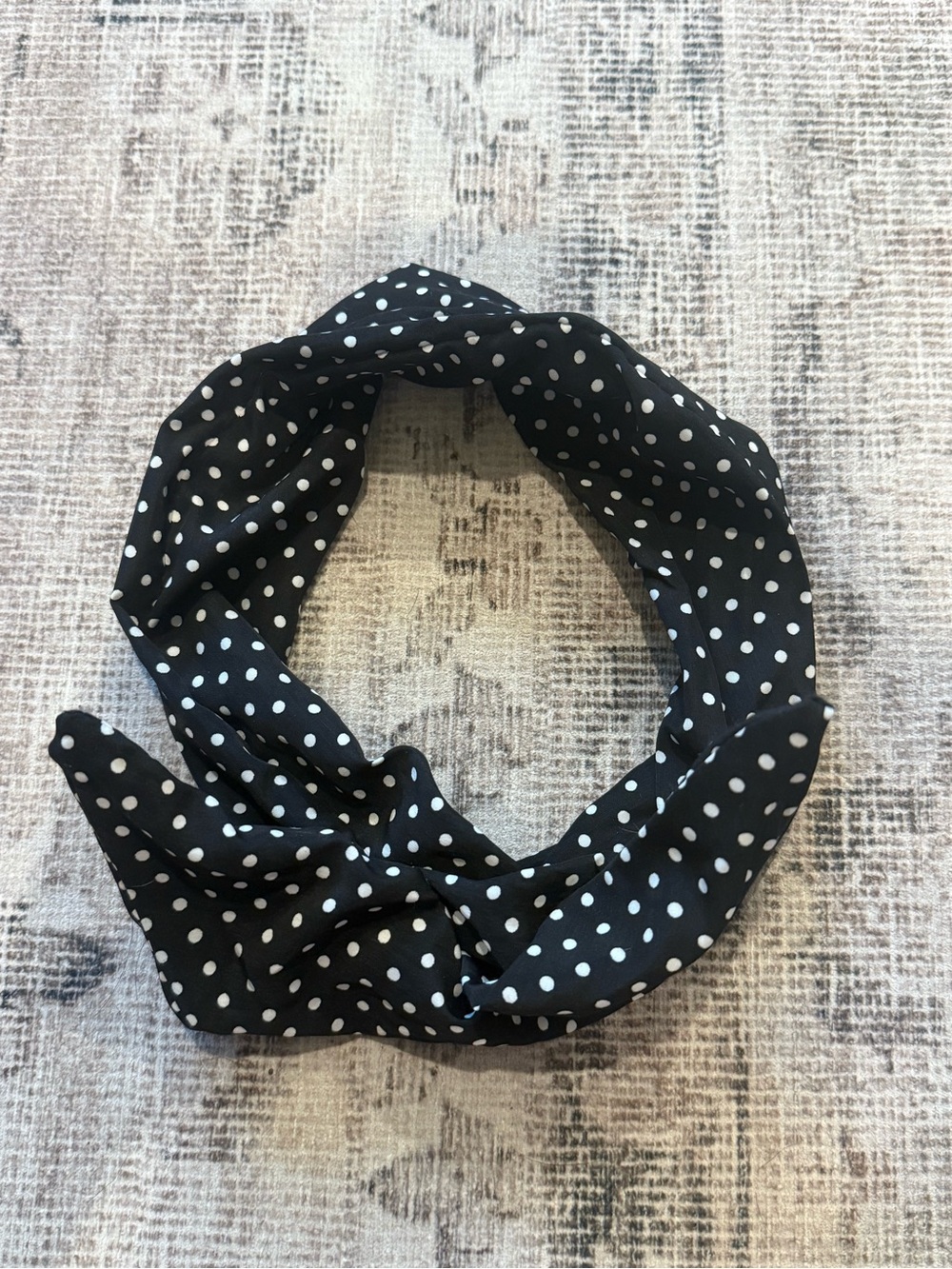 Free People Wire Black Polka Dot Headband
